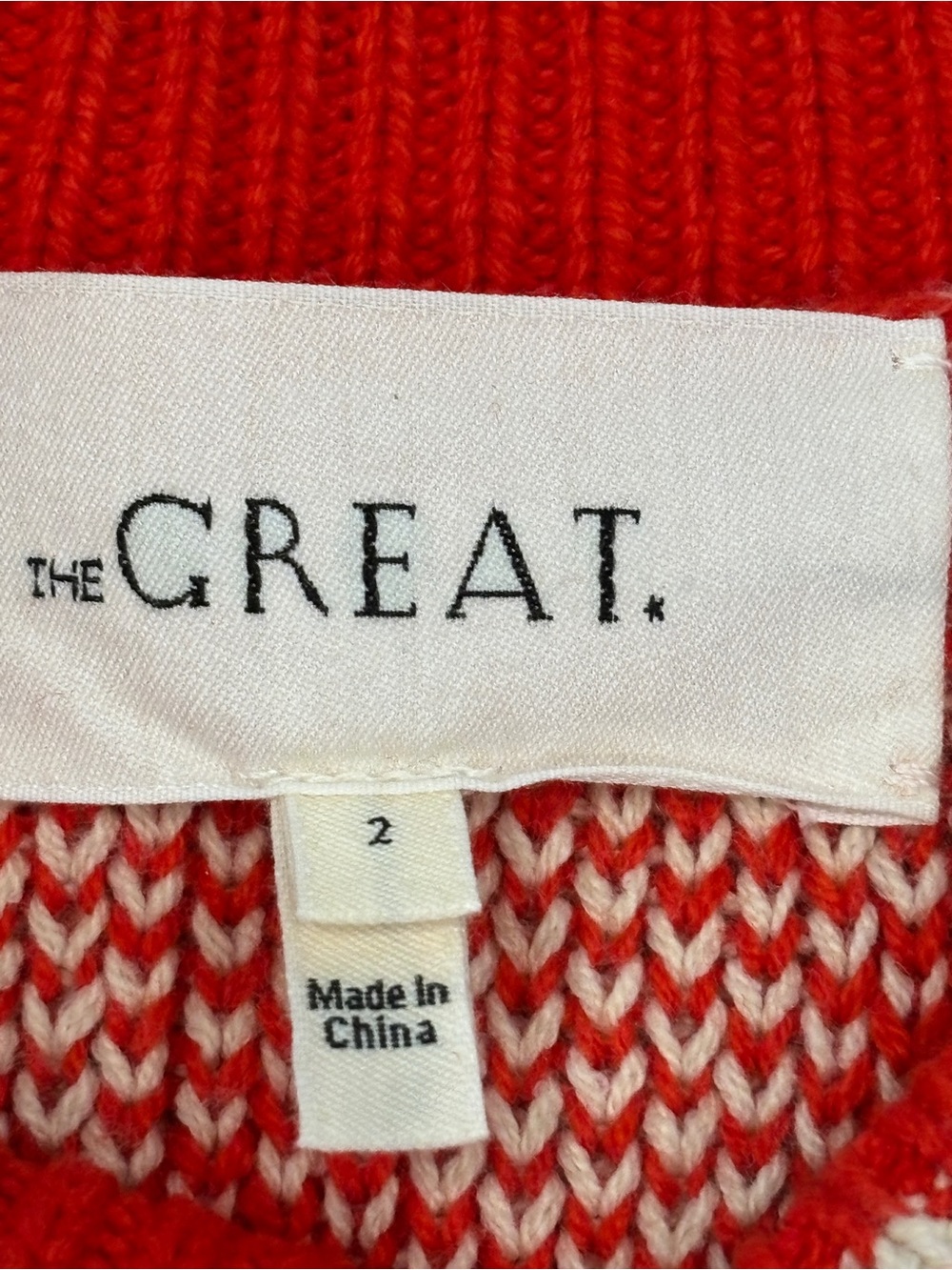 THE GREAT. snowflake pullover sweater in alpine spice Size 2: US M (8–10) - Picture 11 of 12